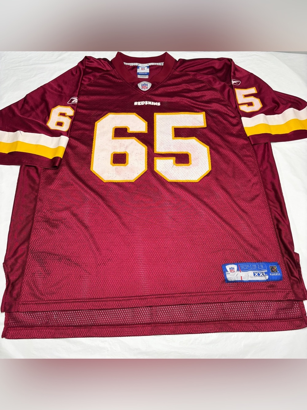 Reebok NFL Washington Redskins K Ricks #65 Jersey Men’s 2XL